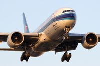 B-2055 @ LAX - China Southern B-2055 on short-final to RWY 24R late in the day.