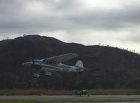 N95U @ SZP - 1951 Cessna 195A BUSINESSLINER, Jacobs R755A 275 Hp, takeoff climb Rwy 04 - by Doug Robertson