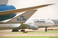 D-ABVA - Lufthansa behind KLM, D-ABVA overtaking PH-BFY outside Terminal-2 - by Loe M M Baltussen, NL