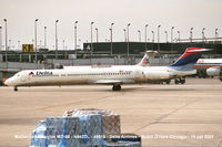 N942DL - A long Niner passing Terminal 2, O'Hare Chicago - by Loe M M Baltussen, NL