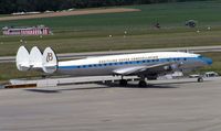 N73544 @ LSGG - Breitling's Constellation is the only Connie I have ever been fortunate enough to see flying , when in landed at Geneve during EBACE 2004
