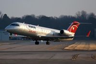 N832AY @ ORF - NWA Airlink (by Pinnacle Airlines) N832AY (FLT FLG5826) departing RWY 5 enroute to Detroit Metro Wayne County (KDTW). - by Dean Heald