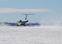 N444CW @ KAPA - Takeoff and blowing some snow on 17L. - by Bluedharma