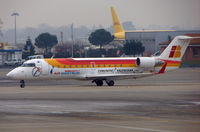 EC-JCM @ LFBO - Air Nostrum  CLRJ taxies in at Toulouse in January 2008 - by Terry Fletcher