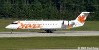 C-FFJA @ RDU - Slowing her down, and showing her off
