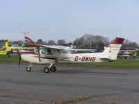 G-BWNB @ EGSF - Cessna 152 in new colour scheme at Conington - by Simon Palmer