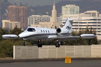 N178CP @ SMO - Epps Air Service Inc 1975 Gates Learjet 35 landing RWY 21. - by Dean Heald