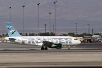 N950FR @ KLAS - Frontier Airlines - 'Bob - Bottlenose Dolphin' / 2007 Airbus A319-111 - by Brad Campbell