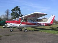 G-CSBM - Cessna 150 parked at Hinton - by Simon Palmer