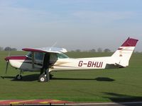 G-BHUI @ EGBK - Cessna 152 visiting Sywell - by Simon Palmer