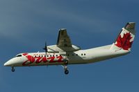 C-GEWQ @ CYVR - Air Canada Jazz landing at Vancouver