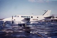 N66446 @ DPA - Photo taken for aircraft recognition training.  Beech 99 stopping in at the north ramp.