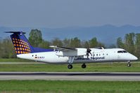 D-BLEJ @ LFSB - Augsburg Airways landing on rwy 16 - by eap_spotter