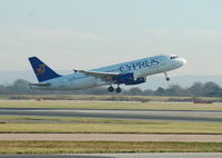 5B-DBB @ EGCC - Cyprus Airways - Taking off - by David Burrell