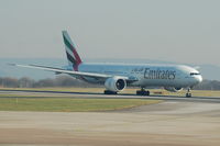 A6-EBA @ EGCC - Emirates - Taking off - by David Burrell