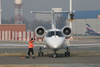 D-CHLE @ EBBR - manoeuvring to park on General Aviation apron - by Daniel Vanderauwera