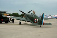 HB-RCF @ LFSO - Morane-Saulnier D-3801 wearing the colors from Escadrille La Fayette at the Nancy-Ochey Air Show 2007