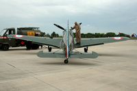 HB-RCF @ LFSO - Morane-Saulnier D-3801 wearing the colors from Escadrille La Fayette at the Nancy-Ochey Air Show 2007