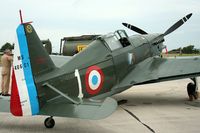 HB-RCF @ LFSO - Morane-Saulnier D-3801 wearing the colors from Escadrille La Fayette at the Nancy-Ochey Air Show 2007