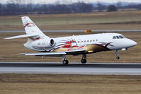 HB-JEG @ VIE - Dassault Falcon 2000EX - plane of Michael Schumacher