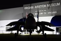 164346 @ RIC - Head-on night shot of this F-14D at the Virginia Aviation Museum at Richmond Int'l Airport (KRIC). - by Dean Heald