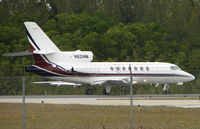 N62HM @ APF - Falcon 50 awaits clearance to depart Naples - by Terry Fletcher