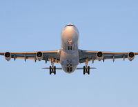 F-GLZK @ CYUL - Air France A340 from CDG on final for 24R in the setting sun - by CdnAvSpotter