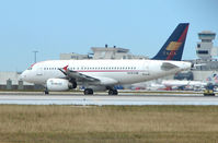 N478TA @ MIA - TACA A319 turns off the runway after landing at Miami in Feb 2008