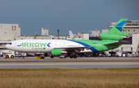 N526MD @ MIA - Arrow Air DC10 in the shimmering afternoon heat in Miami in Feb 2008