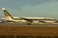 I-DISO @ MIA - Alitalia B777 arrives Miami in Feb 2008