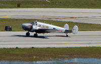 N911E @ FLL - 54 year old Beech E18S takes centre stage at Ft.Lauderdale Int - by Terry Fletcher