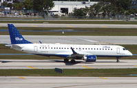 N184JB @ FLL - JetBlue Emb190 taxies in at Ft.Lauderdale Int - by Terry Fletcher