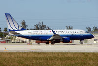 N648RW @ MIA - United Express Embraer 170 about to depart Miami in Feb 2008