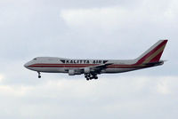 N747CK @ EBBR - Landing at Brussels Airport - by Marc Nollet