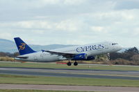 5B-DBD @ EGCC - Cyprus Airways - Taking Off - by David Burrell