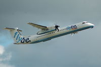 G-JECN @ EGCC - Flybe - Taking Off - by David Burrell