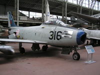 5316 - F-86F on display Brussels Air Museum - by John J. Boling