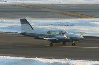 N561CA @ CID - Rolling out on Runway 31, just crossing Runway 27, at sunset