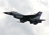 86-0281 @ DAB - Thunderbirds taking off for a flyover of the Daytona 500 - by Florida Metal