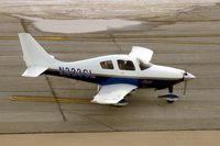 N323CL @ CID - Taxiing by the control tower