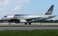 N528NK @ FLL - Spirit A319 about to depart from FLL - by Terry Fletcher