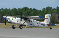 N19TX @ DED - Pilatus PC-6 in an unusual colour scheme at Deland , Florida