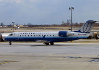N75991 @ PHL - United Express CRJ taxies in at Philadelphia - by Terry Fletcher