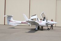 N244TS @ CID - In front of PS Air, preparing to leave.