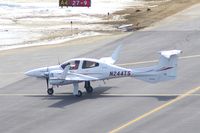 N244TS @ CID - Taxiing to Runway 27 for departure.