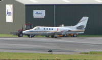 N80364 @ EGBJ - A visitor to Gloucestershire Airport on the day of the horse racing Gold Cup  at the nearby Cheltenham Racecourse - by Terry Fletcher