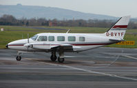 G-BVYF @ EGBJ - A visitor to Gloucestershire Airport on the day of the horse racing Gold Cup  at the nearby Cheltenham Racecourse - by Terry Fletcher