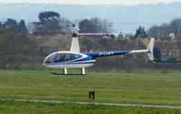 G-LUKY @ EGBJ - A visitor to Gloucestershire Airport on the day of the horse racing Gold Cup  at the nearby Cheltenham Racecourse - by Terry Fletcher
