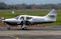 N6039X @ EGBJ - A visitor to Gloucestershire Airport on the day of the horse racing Gold Cup  at the nearby Cheltenham Racecourse - by Terry Fletcher