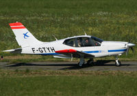 F-GTYH @ LFBT - Arriving to the light aviation parkings - by Shunn311